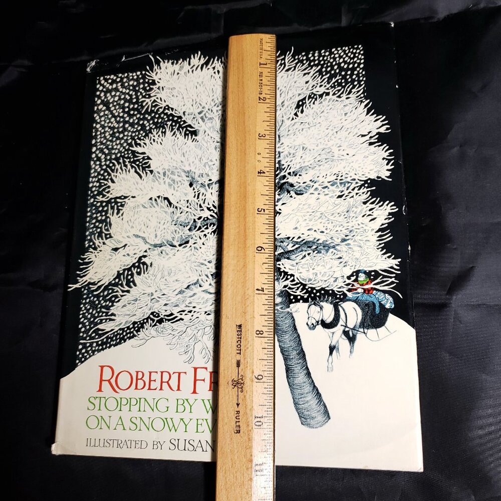 RVHTF EUC 70's Vintage / 1978 Hardcover "Stopping by Woods on a Snowy Evening" - Picture 3 of 15